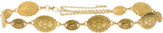 BP. Festival Engraved Medallion Belt in Gold at Nordstrom
