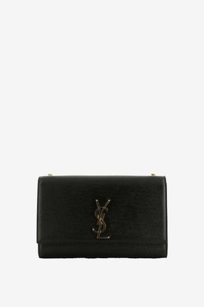 Saint Laurent Schultertasche aus Grain de Poudre Leder Kate Medium