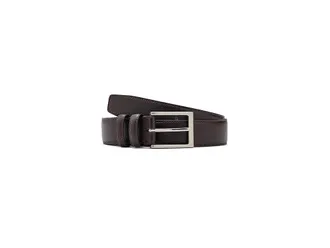 Brooks Brothers Textured Leather Belt Mens Belts Brown : 32