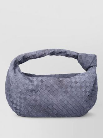 Bottega Veneta teen shoulder bag intrecciato suede knot