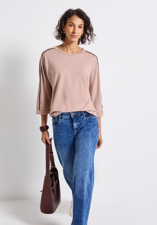 Street One 3/4-Arm-Shirt mit Galonstreifen