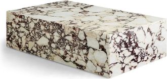 Audo Plinth Couchtisch low, calacatta viola