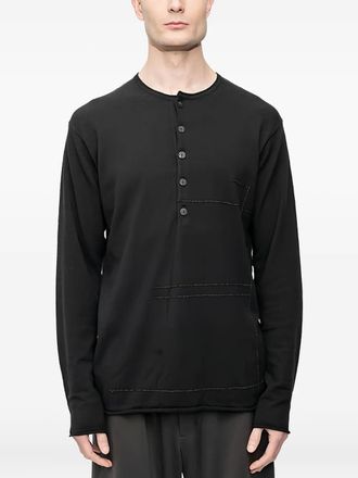 Devoa Maglione con scollo a V - Nero