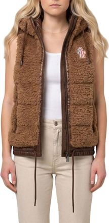 Moncler Brown Textured Hood Jacket