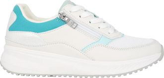 Waldl&auml;ufer Comfortabele lace-zip sneaker - wit - Dames - Sneakers - Wit - 41 1/2 EU - Leer - Schoenen
