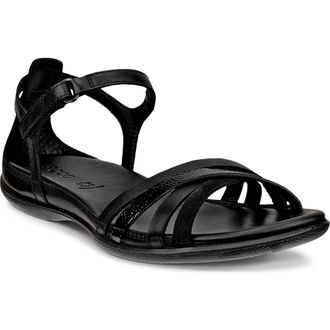 Ecco Flash Ankle Strap Sandal in Black/Black/Black at Nordstrom, Size 12-12.5Us