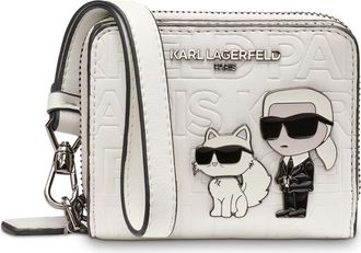 Karl Lagerfeld Meribel Wallet in Winter White at Nordstrom