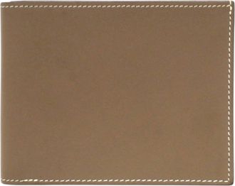 Herm&egrave;s Brown Etoupe Gray Swift Leather Wallet (Bi-Fold) (Pre-Owned)