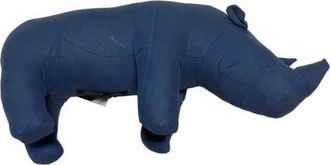 Puebco Vintage Fabric Stuffed Rhinoceros in Blue at Nordstrom