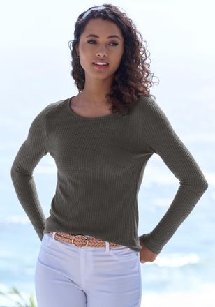 Lascana Langarmshirt