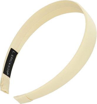 L. Erickson Abby Satin Wide Headband in Cream at Nordstrom