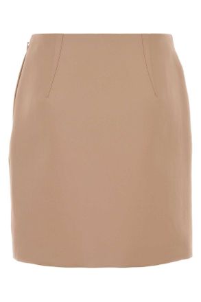 Chlo&eacute; Womens Powder Pink Satin Mini Skirt Rosedust Gonne
