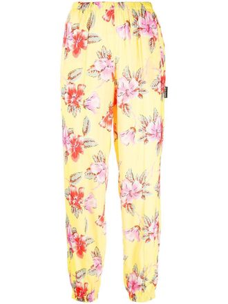 Palm Angels Joggers affusolati a fiori - Giallo