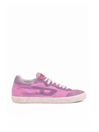 Diesel Pink Other-Fibers Leather Sneakers