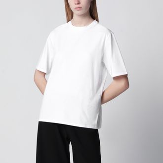 The Row Short-sleeve crewneck cotton T-shirt in white