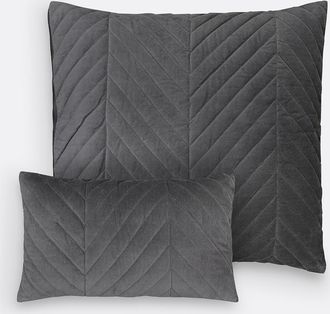 La Redoute Interieurs Gematelasseerde kussenhoes in fluweel, Milano