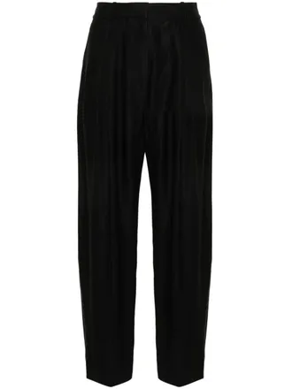 STUDIO NICHOLSON Pantaloni affusolati Sperro a vita alta - Blu