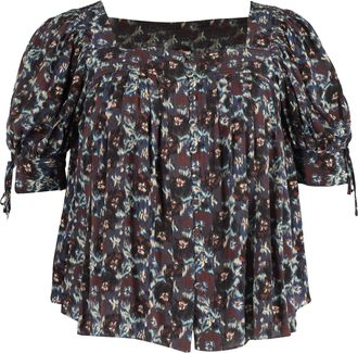 Ulla Johnson Lorraine Blouse in Floral Print Silk