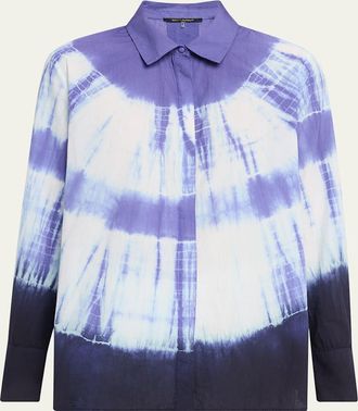 Kobi Halperin Cadia Tie-Dye Cotton Blouse