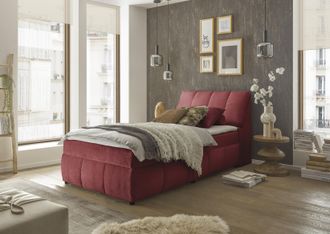 ED EXCITING DESIGN Boxbett »Valencia« inkl. Bettkasten und Stauraum im Kopfteil