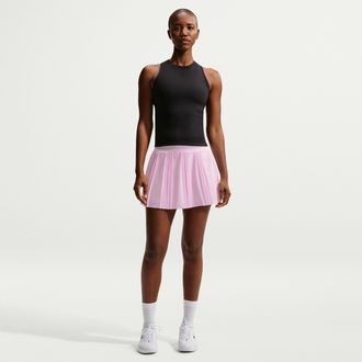 Nike Womens Court Advantage Dri-FIT Pleated Tennis Skirt in Pink | FZ6512-663