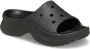 Crocs Bae Glitter Slide Sandal in Black at Nordstrom Rack, Size 10
