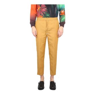 Etro York Jogging Trousers - male - Etro - Slim-fit Trousers - Yellow - XL - Trousers