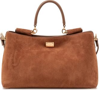 Dolce & Gabbana Borsaspalla-tracolla - Dames - Handtassen - Bruin - ONE Size - Leer - Tassen