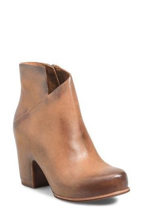 Kork-ease Seeley Platform Bootie in Brown Leather at Nordstrom Rack, Size 9.5