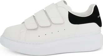 Alexander McQueen (WMNS) Alexander McQueen Oversized Triple Strap Sneaker White Black 697105WHGP79061