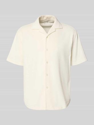 Mc Neal Slim Fit Freizeithemd aus Frottee in Offwhite, Gr&ouml;&szlig;e XXL