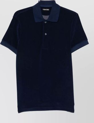 Tom Ford cotton polo shirt short sleeves collar