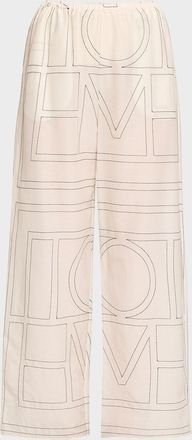Toteme Monogram Cotton PJ Bottoms