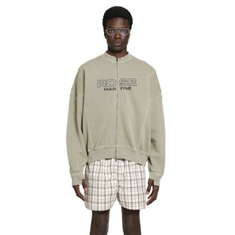 Martine Rose Zip-Up Crew Sweatshirt