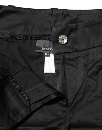 Bencivenga Cotton Blend Cropped Straight Leg Womens Pants