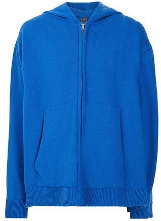 8 by YOOX HEAVY COTTON-BLEND OVER-SIZE ZIPPER HOODIE