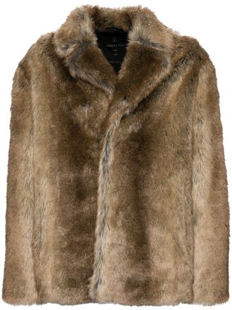 Unreal Fur Lupin jacket - men - Recycled Polyester/Acrylic - S - Brown