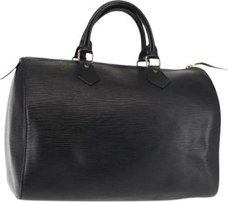Louis Vuitton Pre-owned Handbags, female, Black, Size: ONE SIZE Pre-owned Vintage Leather Handbag