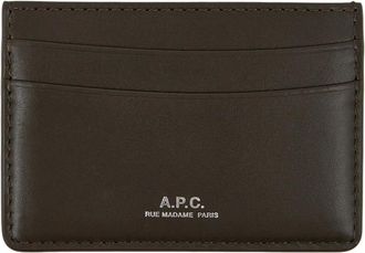 A.P.C. Portacarte Andr&eacute; - - Accessories - Uomo - Verde - ONE SIZE