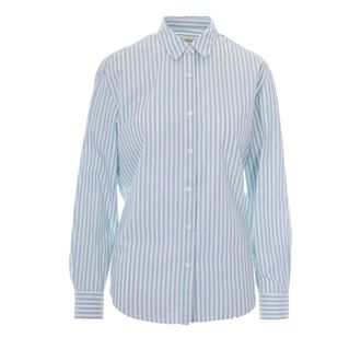 MC2 Saint Barth Cotton Stripes V Snoopy Tennis - female - MC2 Saint Barth - Shirts - Blue - XS - Blouses & Shirts