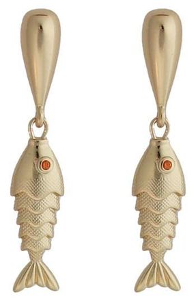 Panacea Linear Fish Drop Earrings in Gold at Nordstrom Rack