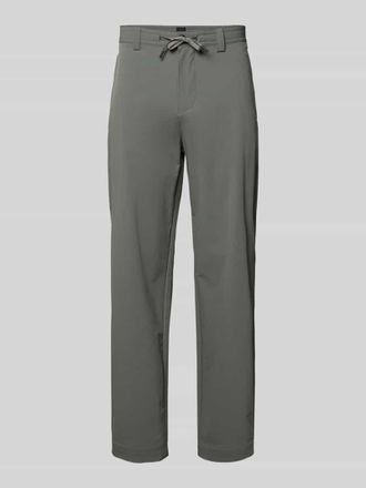 Boss Orange by Hugo Boss BOSS Orange Straight-Tapered Fit Chino mit Bund Tunnelzug Modell CHINO in Oliv, Gr&ouml;&szlig;e 31/32