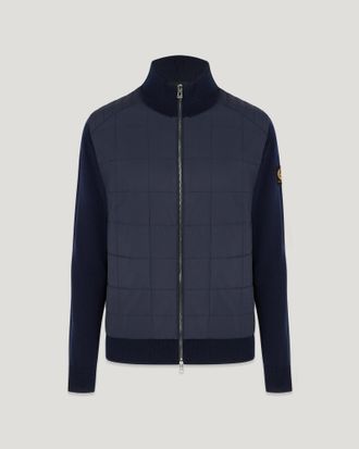 Belstaff C&aacute;rdigan Con Cremallera Kelbrook Para Hombre Lana Merina Tinta Oscura 2xl