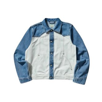 Aries Patchwork Western Carpenter Jacket - Heren - Spijkerjassen - Veelkleurig - L - Denim - Jassen