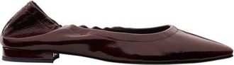 Margaux Eyewear The Roma Ballet Flat in Merlot Crinkle Patent at Nordstrom, Size 37.5
