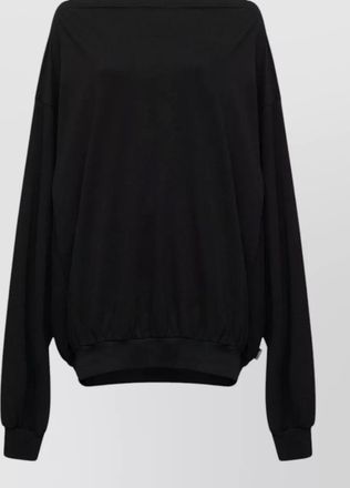 Maison Margiela cotton oversized off-shoulder sweatshirt