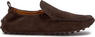 Tod's Gomma Suede Loafers - Brown - 39 (IT39 / UK6)