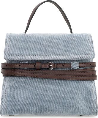 Moschino Tie Me Small Denim Handbag