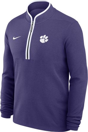 Nike Clemson Victory Nike Mens Dri-FIT College 1/2-Zip Long-Sleeve Top in Grey | 0443CX99CLN-APS