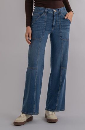 Kut from the Kloth Jodi High Waist Relaxed Straight Leg Utility Jeans in Proudly at Nordstrom, Size 16